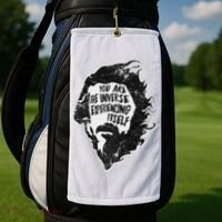 Alan Watts YouRe The Universe Experiencing Itself Golf Towel thumb 2