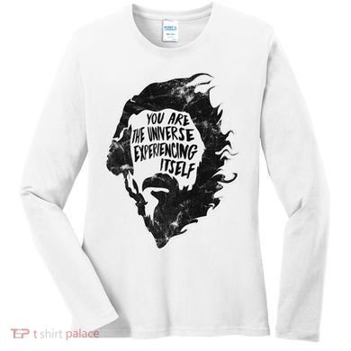 Alan Watts YouRe The Universe Experiencing Itself Women's Long Sleeve Shirt