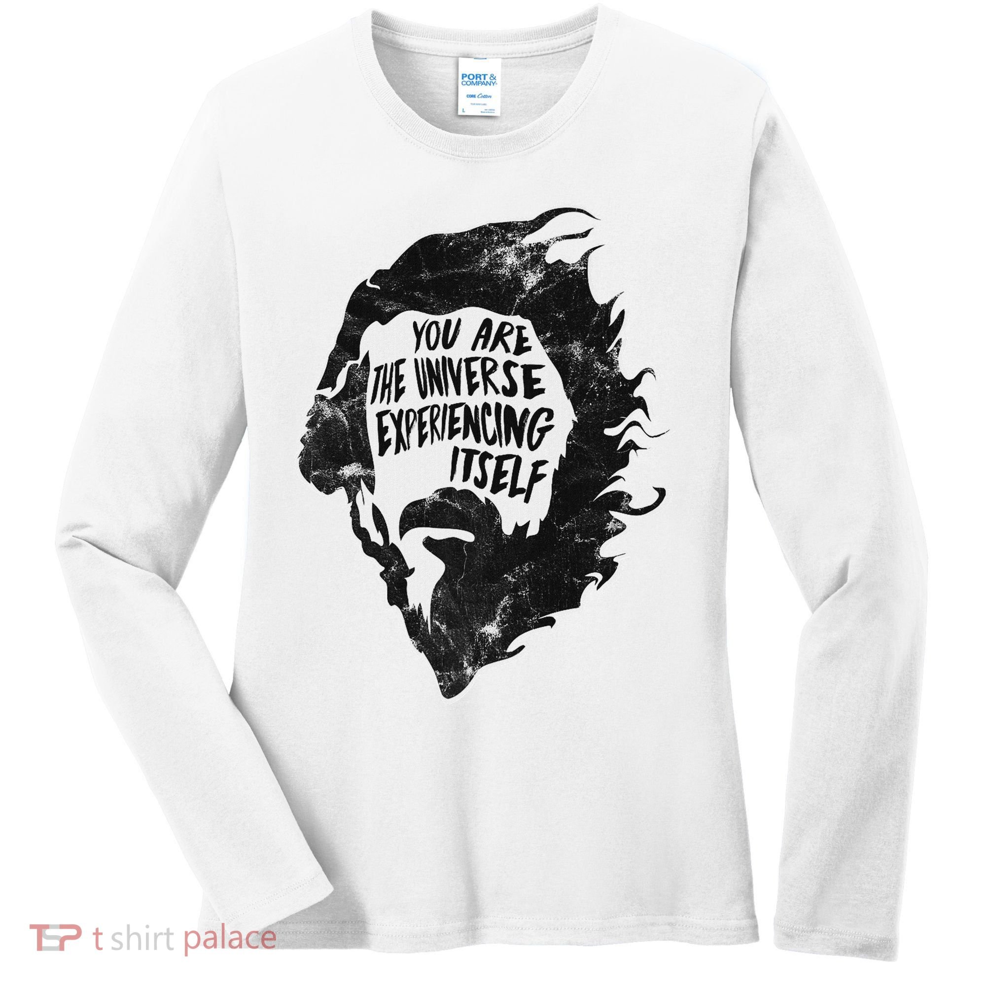 Alan Watts YouRe The Universe Experiencing Itself Women's Long Sleeve Shirt