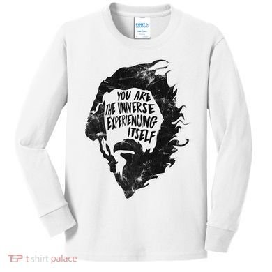 Alan Watts YouRe The Universe Experiencing Itself Kids Long Sleeve Shirt