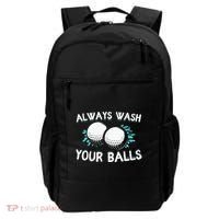 Always Wash Your Balls Golf Player Golf Lover Cute Awesom Backpack thumb 0