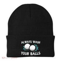 Always Wash Your Balls Golf Player Golf Lover Cute Awesom Beanie thumb 0