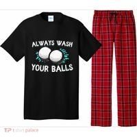 Always Wash Your Balls Golf Player Golf Lover Cute Awesom Pajama Set thumb 0