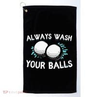 Always Wash Your Balls Golf Player Golf Lover Cute Awesom Golf Towel thumb 0