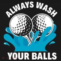 Always Wash Your Balls Funny Golf Women's Hoodie thumb 2