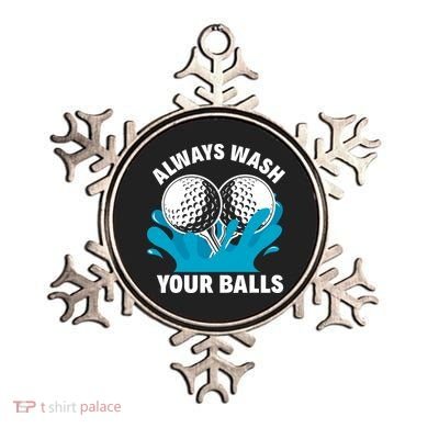 Always Wash Your Balls Funny Golf Ornament
