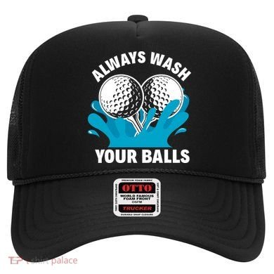 Always Wash Your Balls Funny Golf Hat