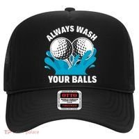 Always Wash Your Balls Funny Golf Hat thumb 0