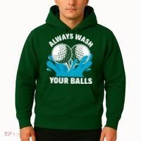 Always Wash Your Balls Funny Golf Hoodie thumb 2