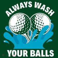 Always Wash Your Balls Funny Golf Long Sleeve Shirt thumb 2