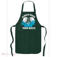 Always Wash Your Balls Funny Golf Apron thumb 0