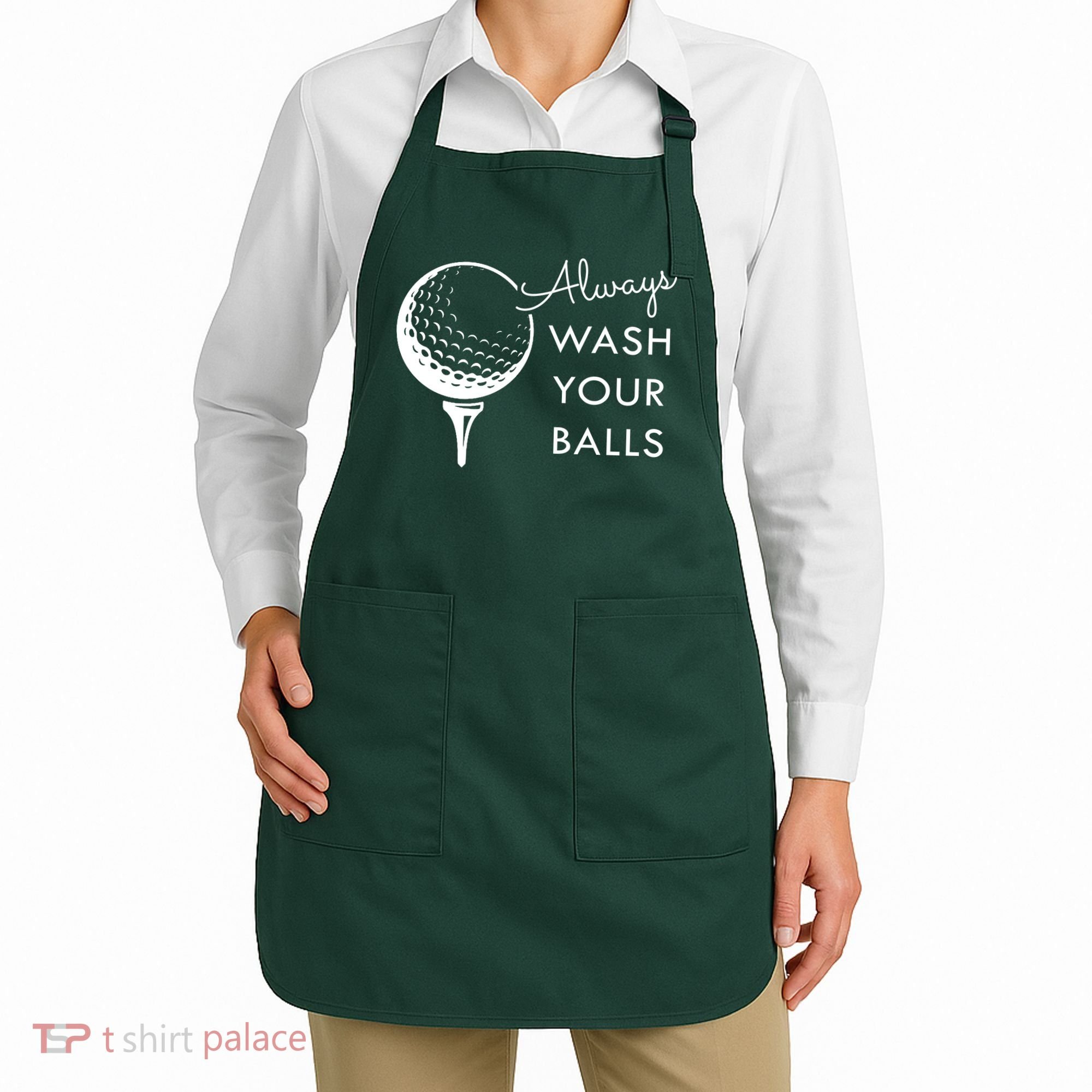 Always Wash Your Balls Funny Golf Apron