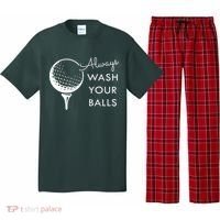 Always Wash Your Balls Funny Golf Pajama Set thumb 0
