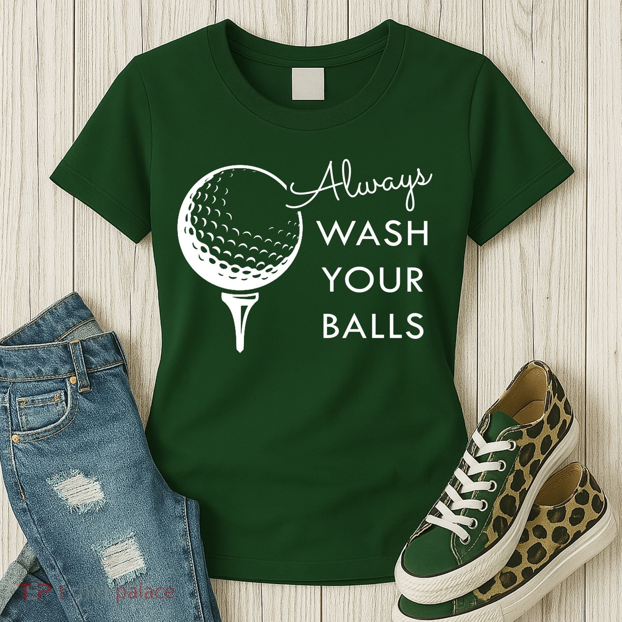 Always Wash Your Balls Funny Golf Women's T-Shirt