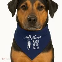 Always Wash Your Balls USA-Made Doggie Bandana thumb 1