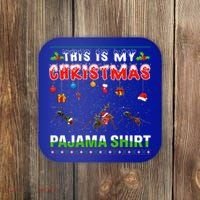 Ant Xmas Animals Squad This Is My Christmas Pajama Gift Coaster thumb 0