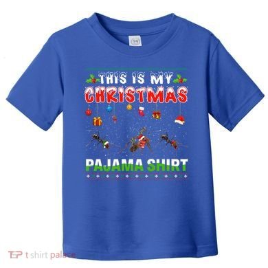 Ant Xmas Animals Squad This Is My Christmas Pajama Gift Toddler T-Shirt
