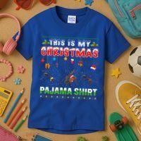 Ant Xmas Animals Squad This Is My Christmas Pajama Gift Kids T-Shirt thumb 3