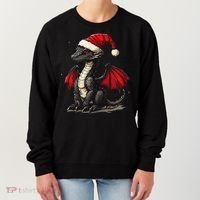 Awesome Xmas Dragon Outfit For Festive And Women's Sweatshirt thumb 0