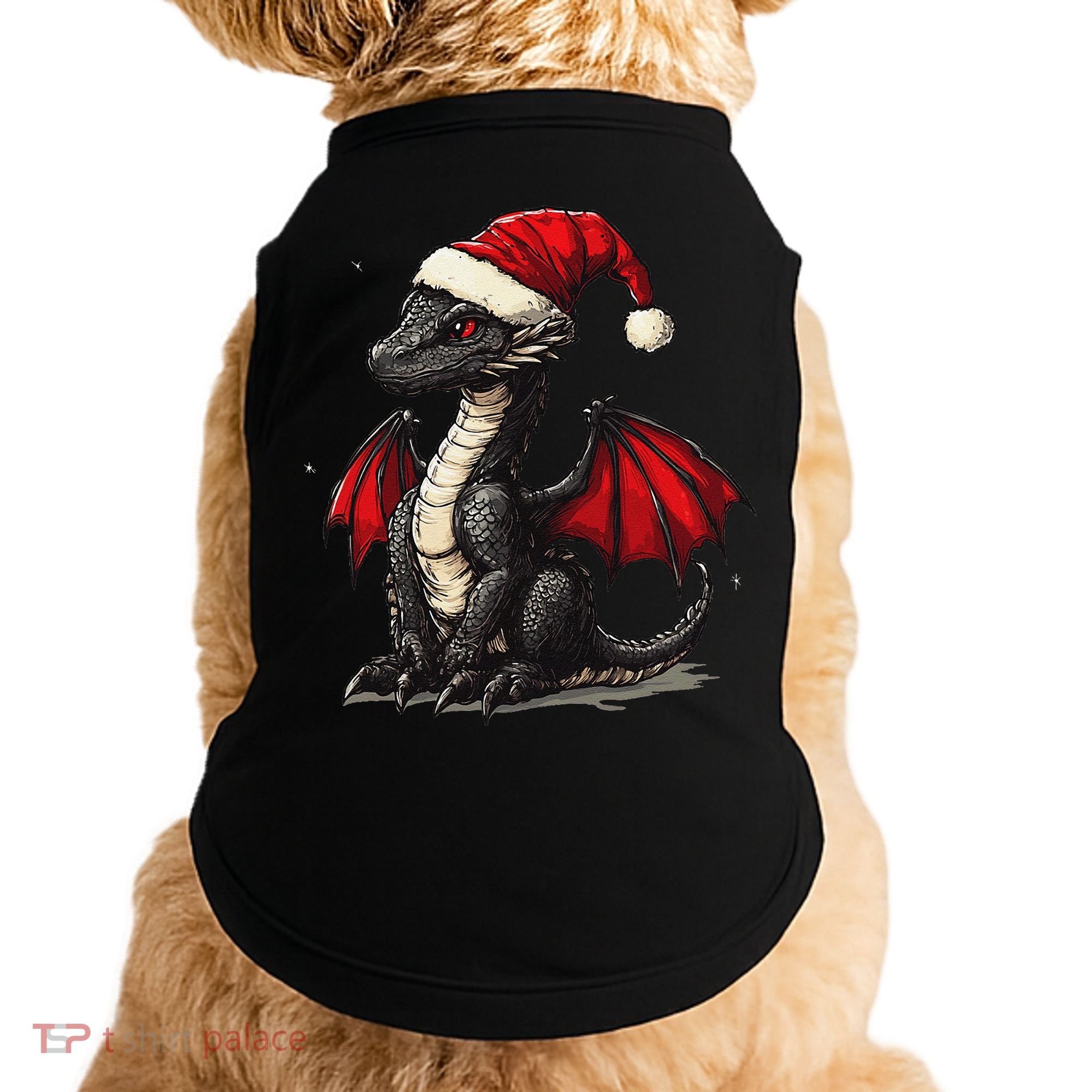 Awesome Xmas Dragon Outfit For Festive And Doggie Tank