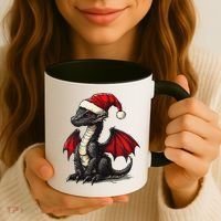 Awesome Xmas Dragon Outfit For Festive And Coffee Mug thumb 3