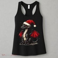 Awesome Xmas Dragon Outfit For Festive And Women's Tank Top thumb 3
