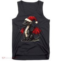 Awesome Xmas Dragon Outfit For Festive And Tank Top thumb 0