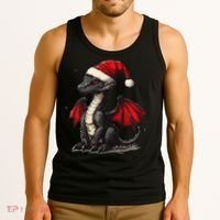 Awesome Xmas Dragon Outfit For Festive And Tank Top thumb 3