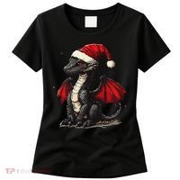 Awesome Xmas Dragon Outfit For Festive And Women's T-Shirt thumb 0
