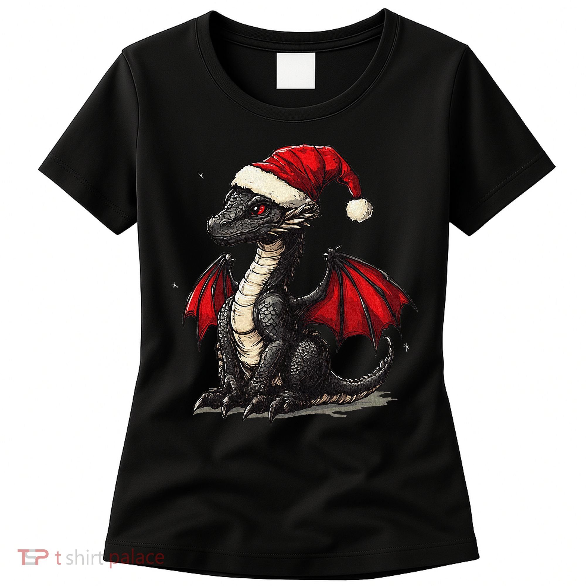 Awesome Xmas Dragon Outfit For Festive And Women's T-Shirt