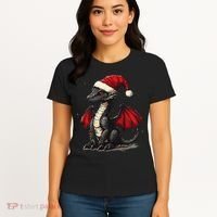 Awesome Xmas Dragon Outfit For Festive And Women's T-Shirt thumb 4