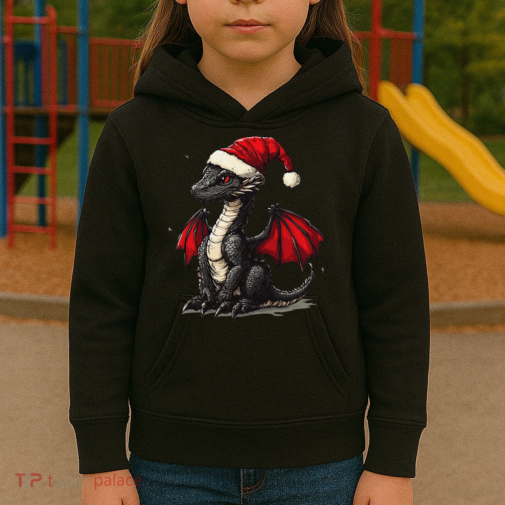 Awesome Xmas Dragon Outfit For Festive And Kids Hoodie
