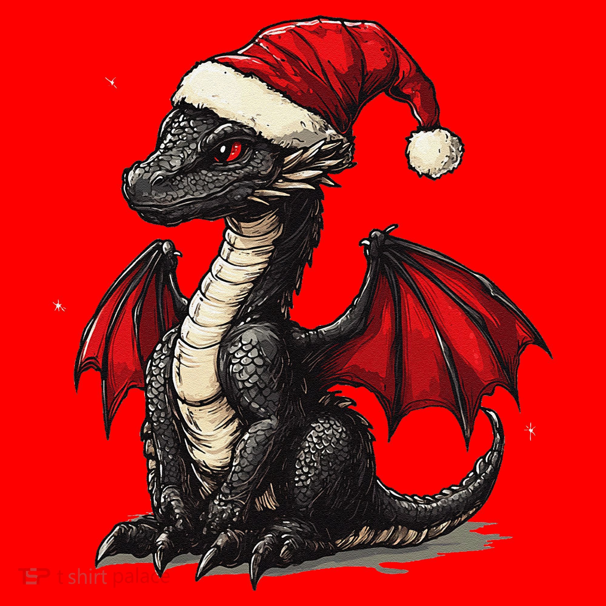 Awesome Xmas Dragon Outfit For Festive And Santa Hat