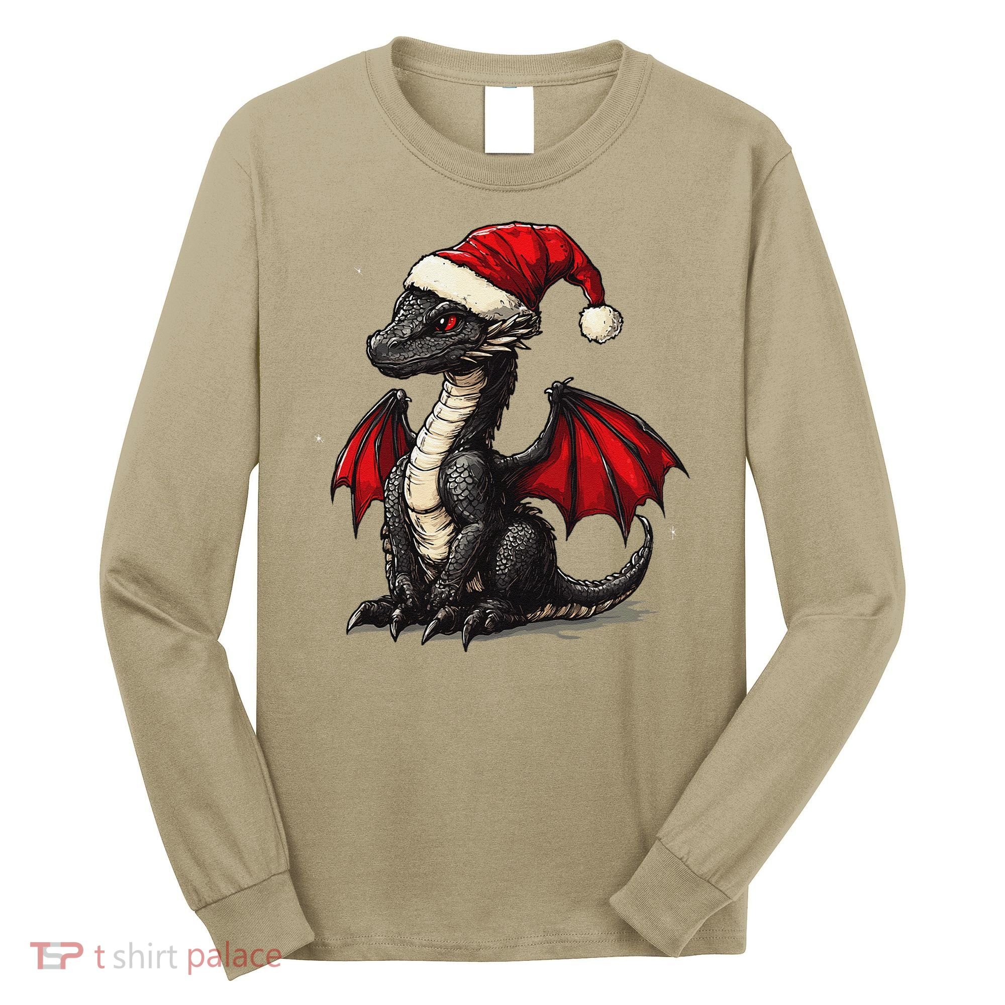 Awesome Xmas Dragon Outfit For Festive And Long Sleeve Shirt