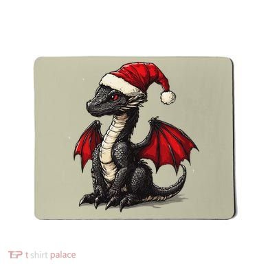 Awesome Xmas Dragon Outfit For Festive And Mousepad