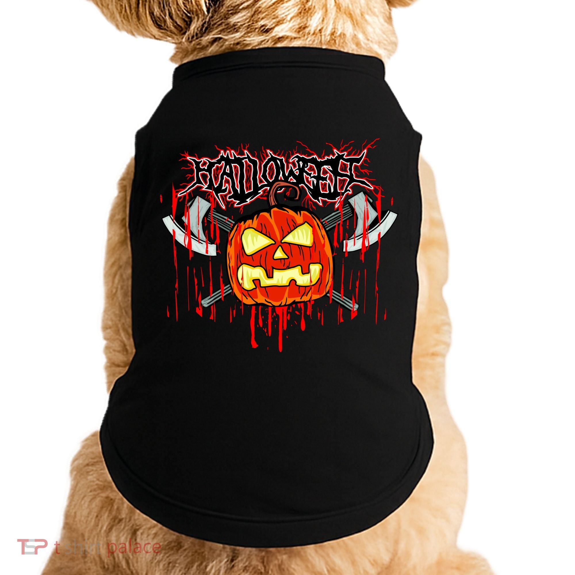 Axe Halloween Pumpkin Doggie Tank