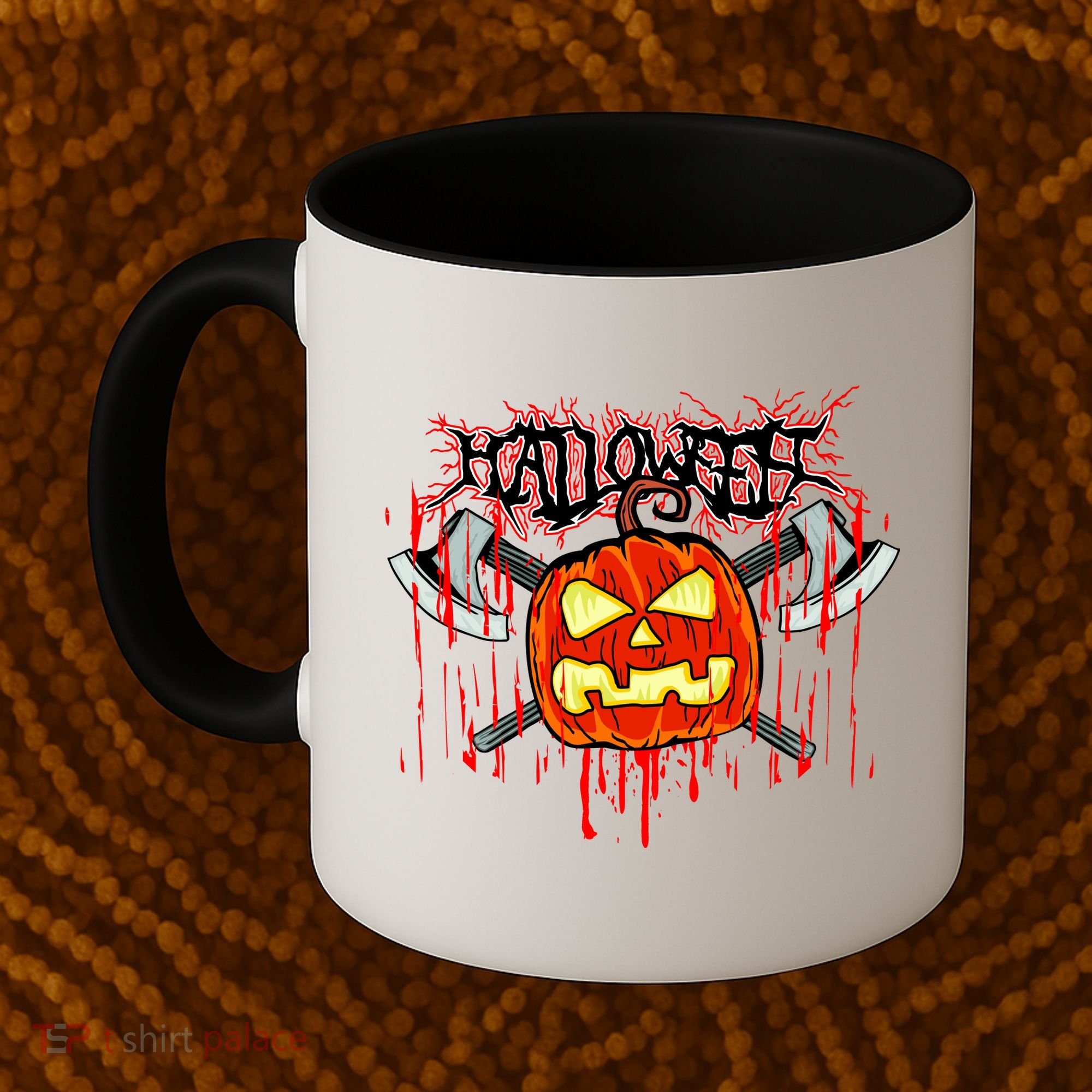 Axe Halloween Pumpkin Coffee Mug