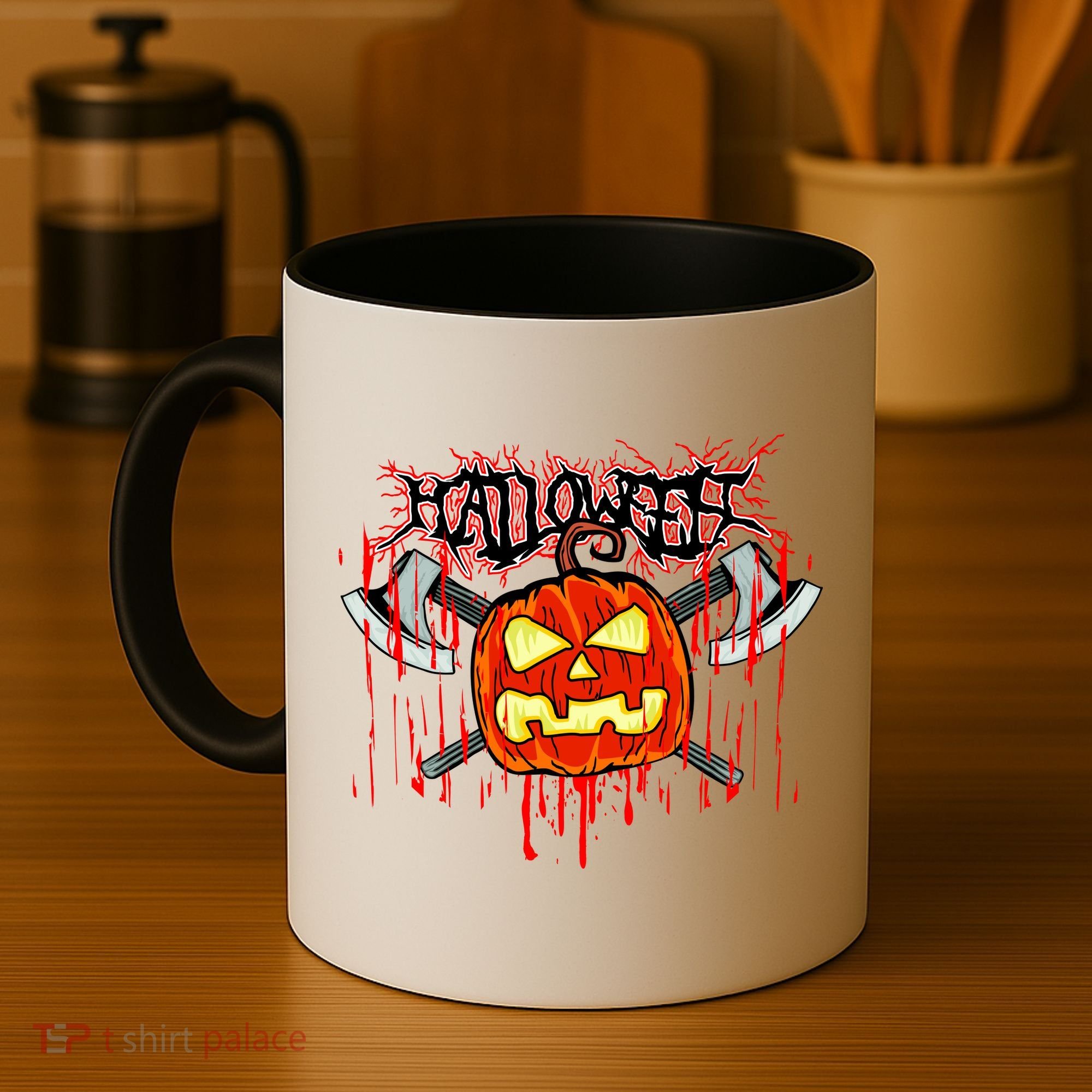 Axe Halloween Pumpkin Coffee Mug