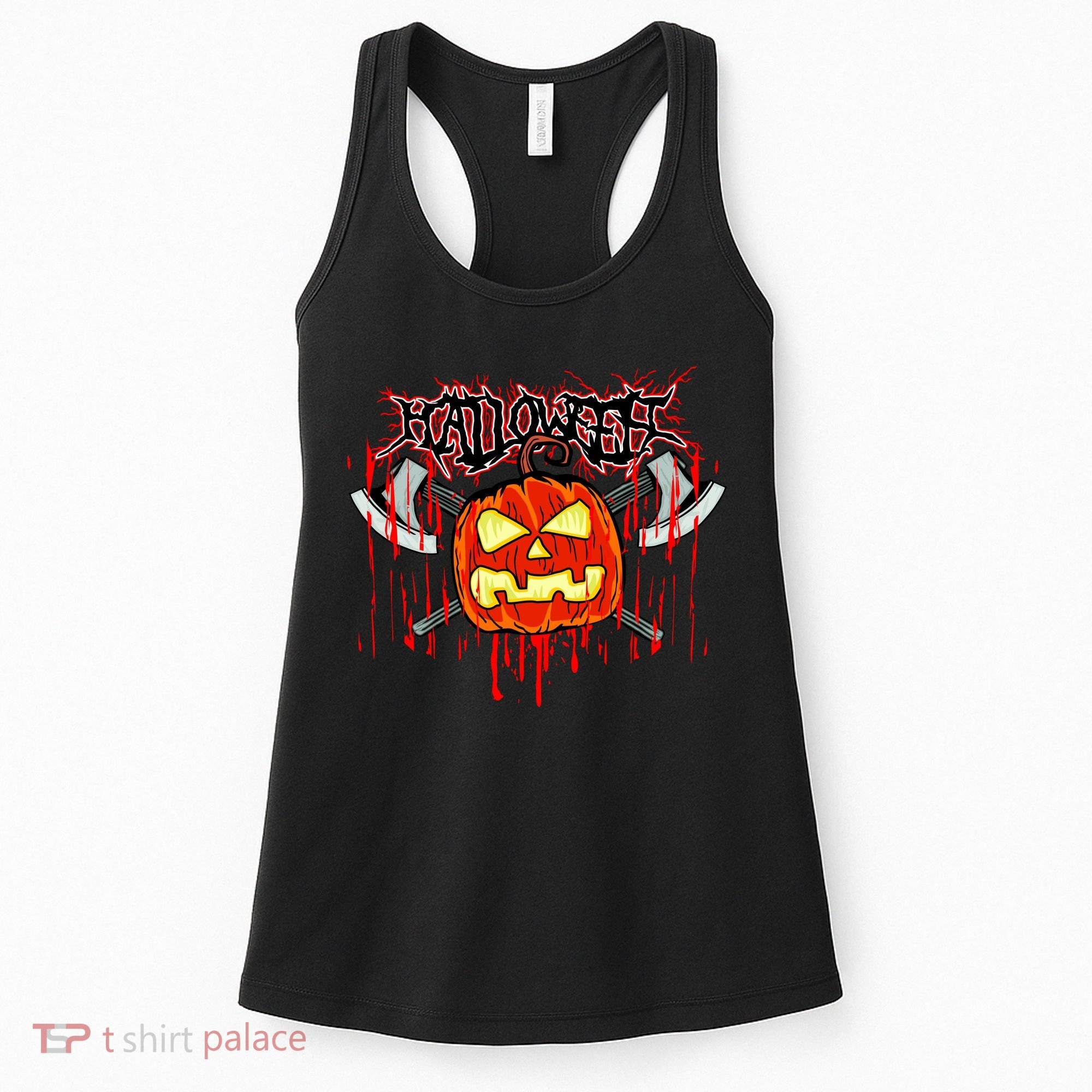 Axe Halloween Pumpkin Women's Tank Top