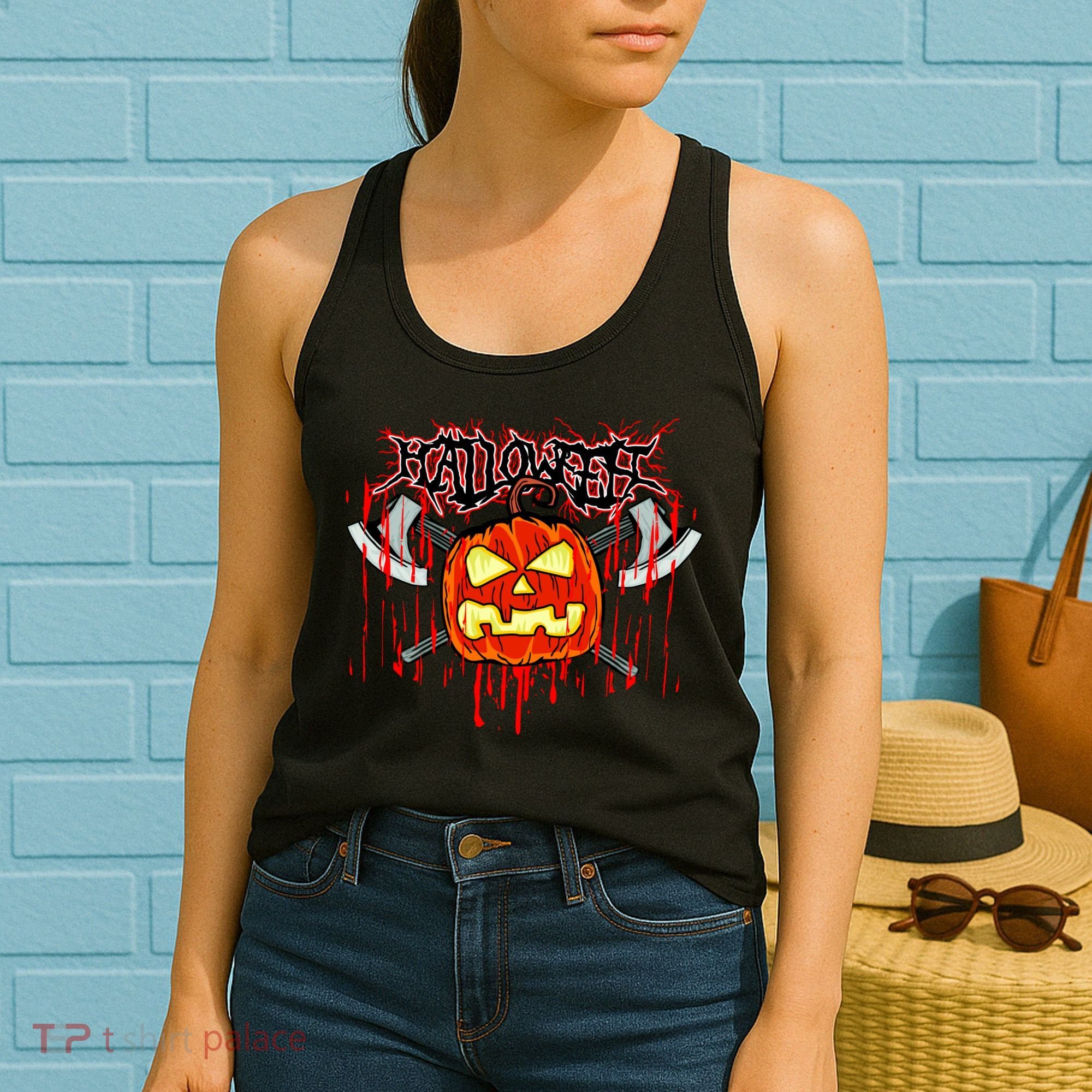 Axe Halloween Pumpkin Women's Tank Top
