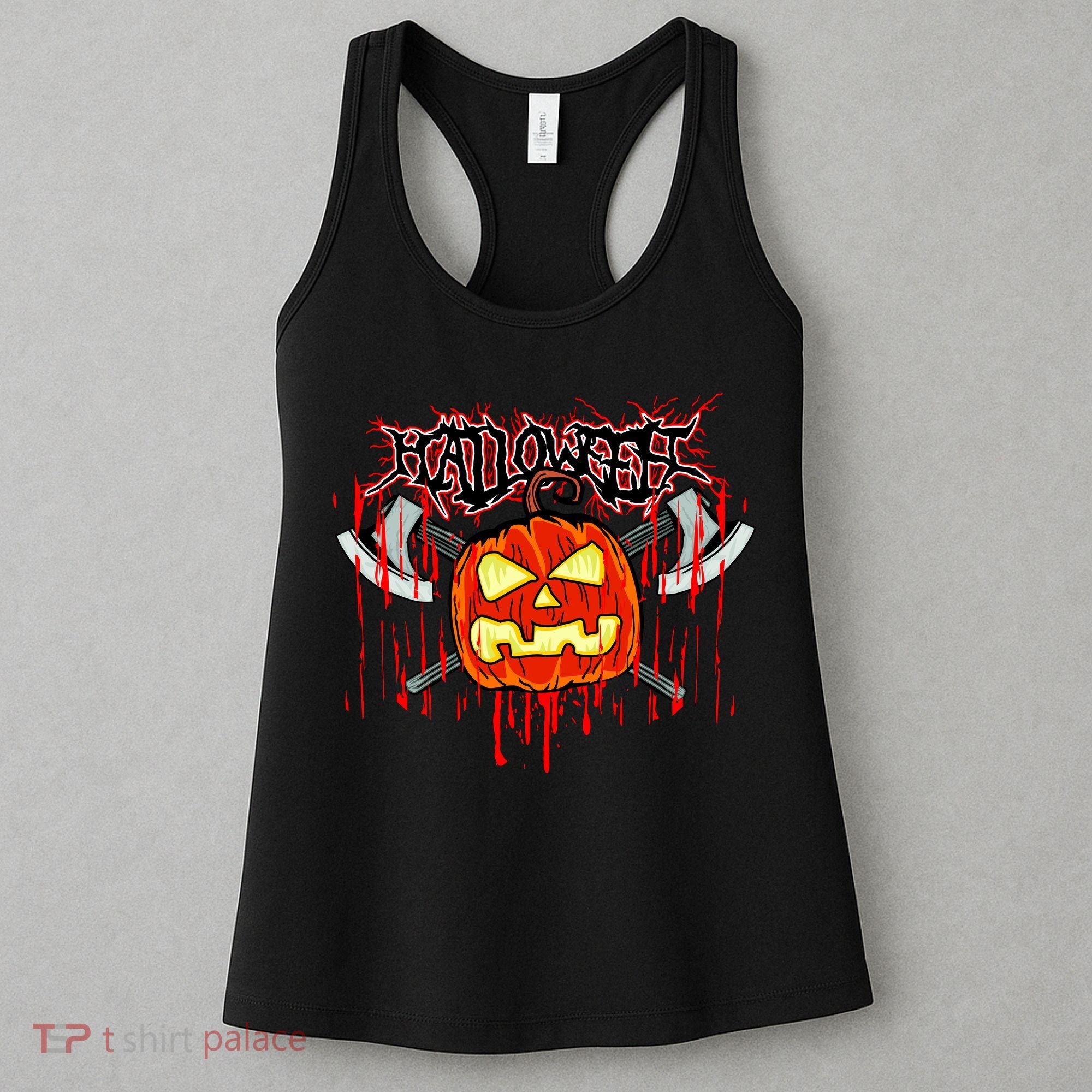Axe Halloween Pumpkin Women's Tank Top
