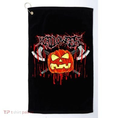 Axe Halloween Pumpkin Golf Towel
