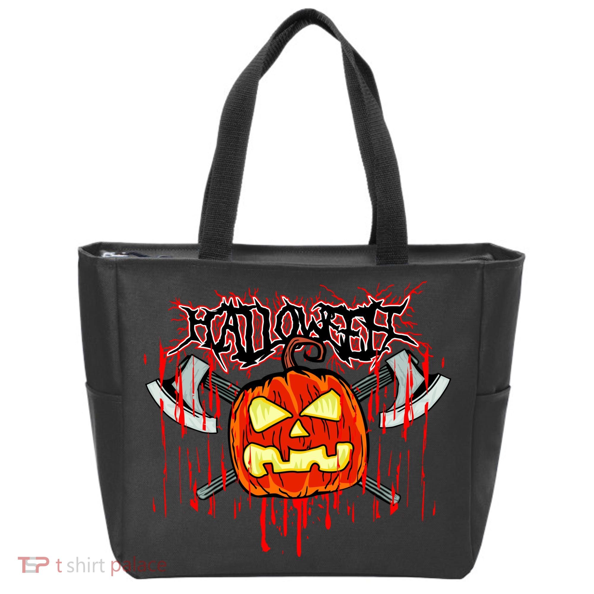 Axe Halloween Pumpkin Tote Bag