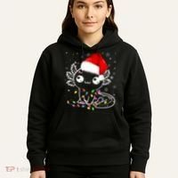 Axolotl Xmas Hat Santa Tree Cute Funny Christmas Pajama Hoodie thumb 5