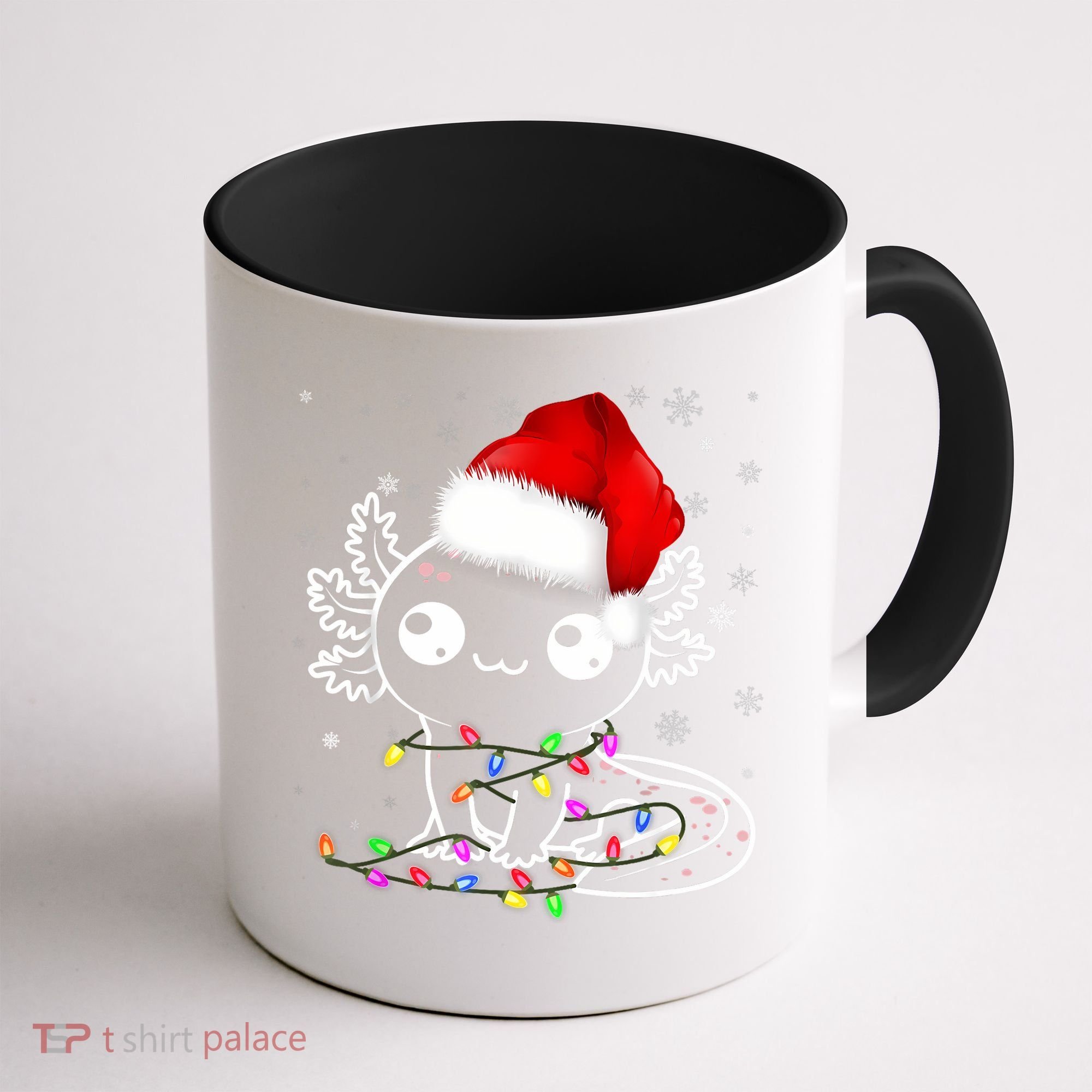 Axolotl Xmas Hat Santa Tree Cute Funny Christmas Pajama Coffee Mug