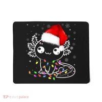 Axolotl Xmas Hat Santa Tree Cute Funny Christmas Pajama Mousepad thumb 0