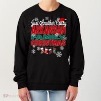 Arkansas Xmas Just Another Crazy Arkansan Family Christmas Cool Gift Women's Sweatshirt thumb 0