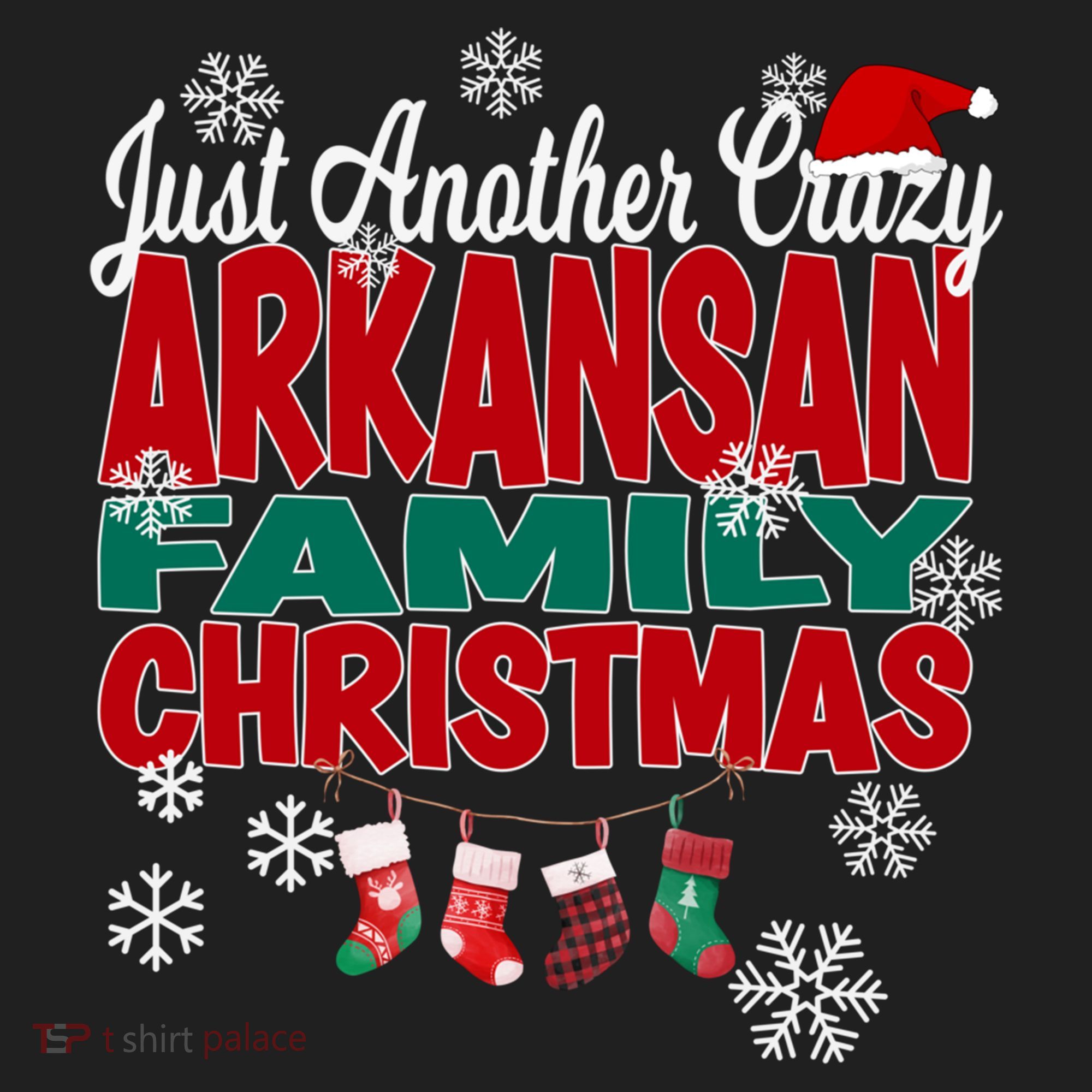 Arkansas Xmas Just Another Crazy Arkansan Family Christmas Cool Gift Women's Sweatshirt