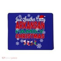 Arkansas Xmas Just Another Crazy Arkansan Family Christmas Cool Gift Mousepad thumb 0