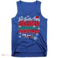 Arkansas Xmas Just Another Crazy Arkansan Family Christmas Cool Gift Tank Top thumb 0